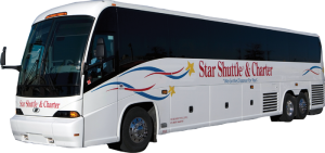star shuttle charter bus parked outside