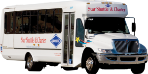 star shuttle charter bus parked outside